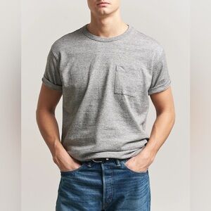 Club Monaco Williams Men’s Crewneck Pocket Tee - Heather Grey